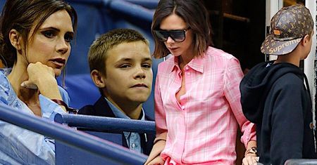 Przestylizowana Victoria Beckham na zakupach! Ona tonie w tych ubraniach! A jej syn? Co za styl!