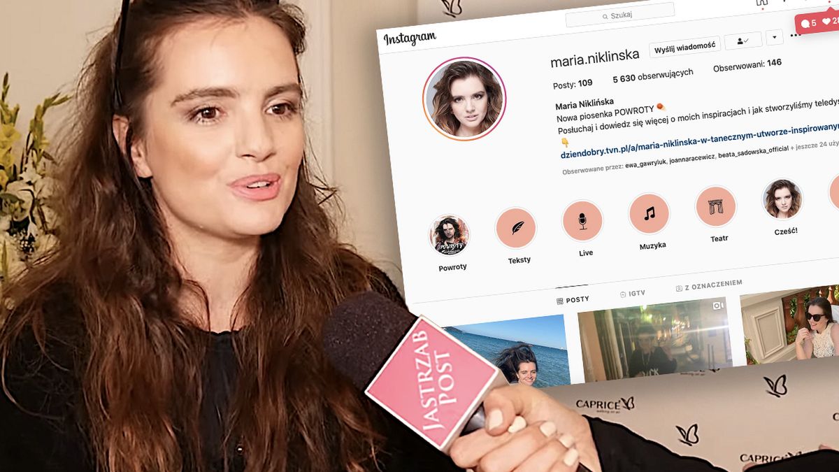 Maria Niklińska o problemach z Instagramem