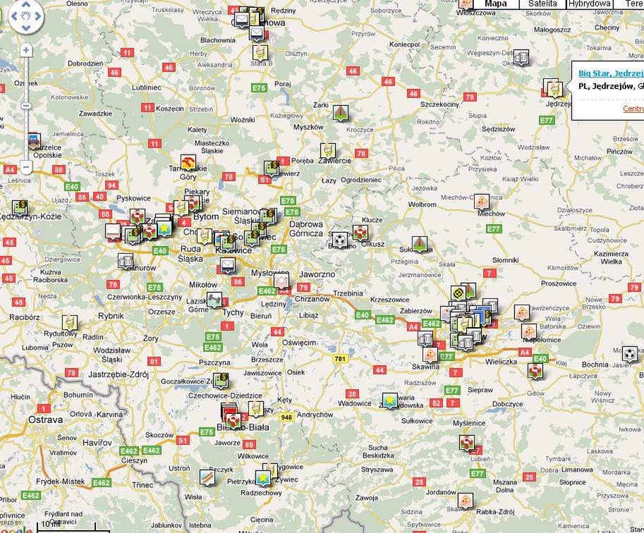 Maperia - lokalizator internetowy z ciekawymi funkcjami
