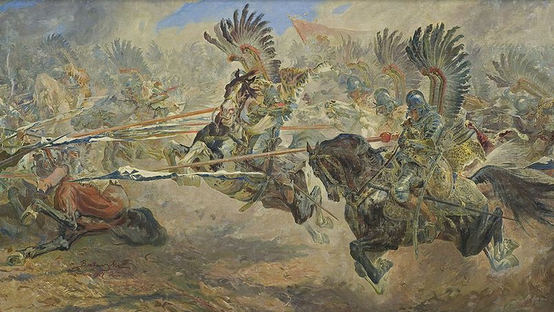 Na ilustracji obraz Stanisława Batowskiego Kaczora „Atak husarii”