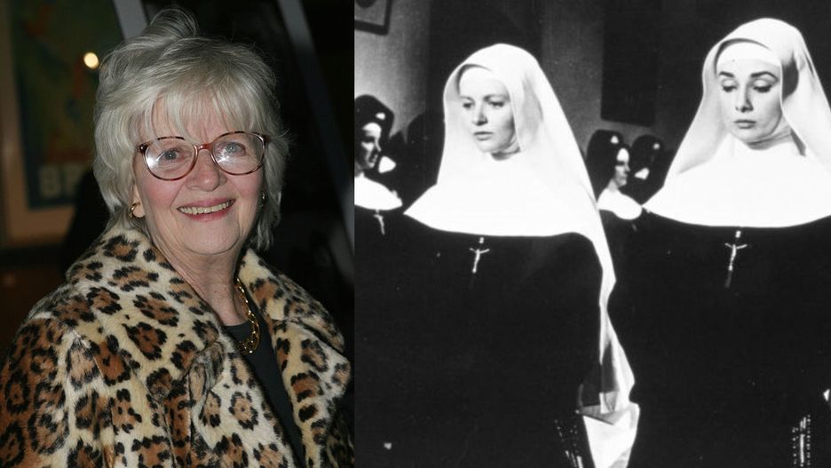 Patricia Bosworth wystąpiła u boku Audrey Hepburn (pierwsza z prawej) w "Historii zakonnicy"