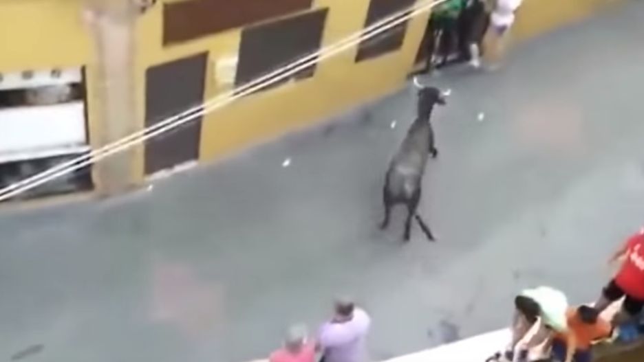 Byk zmasakrował uczestnika Encierro w Pucol.