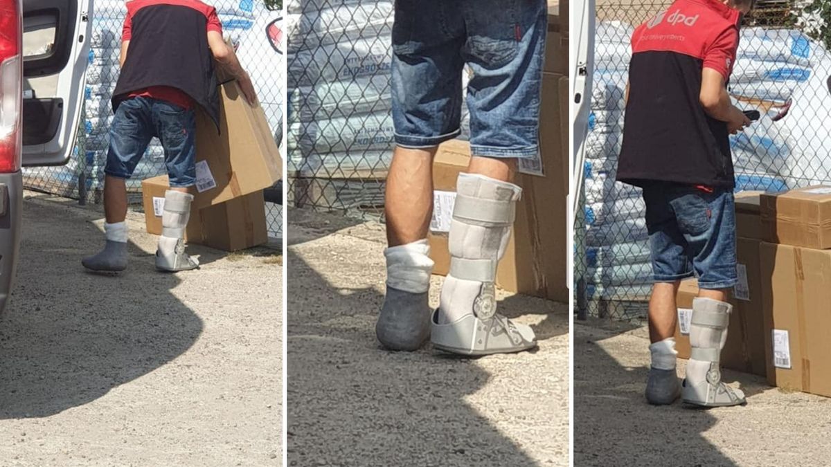 Kurier rozwoził paczki, choć miał złamane nogi. Pracownicy branży mówią, że kurierom zdarza się jeździć nawet z chorobami zakaźnymi