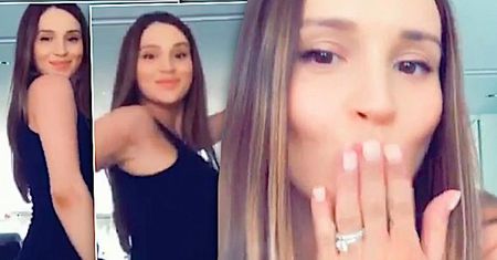 Sexy mama XXI wieku! Marina zmysłowo kręci pupą przed kamerą i chwali się ogromnym ciążowym brzuszkiem! [WIDEO]