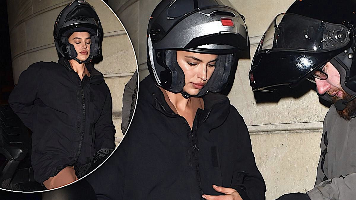 Irina Shayk przyjechała na motorze na event. Niesamowite, jak wyglądała jej fryzura, gdy zdjęła kask