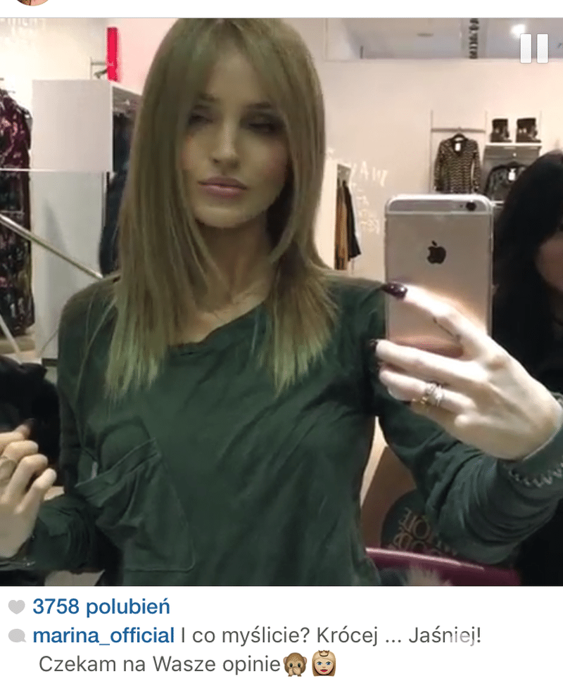 Marina Łuczenko została blondyną