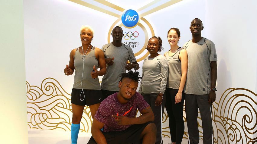 At the P&G Olympic Village Salon on August 5, 2016 in Rio de Janeiro, Brazil.