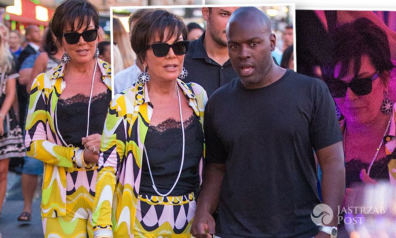 Kris Jenner z ćwierć wieku młodszym kochankiem na zakupach we Francji! Ten garnitur był MOCNO obcisły