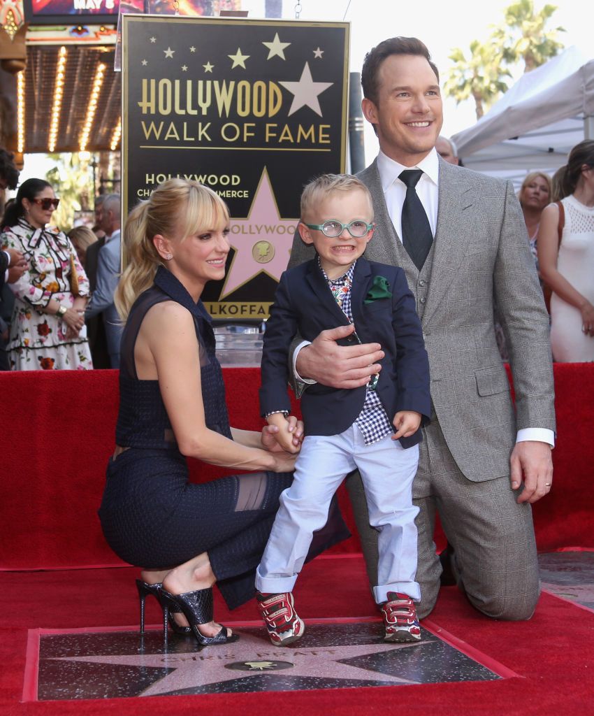 at the Chris Pratt Walk Of Fame Star Ceremony on April 21, 2017 in Hollywood, California. 