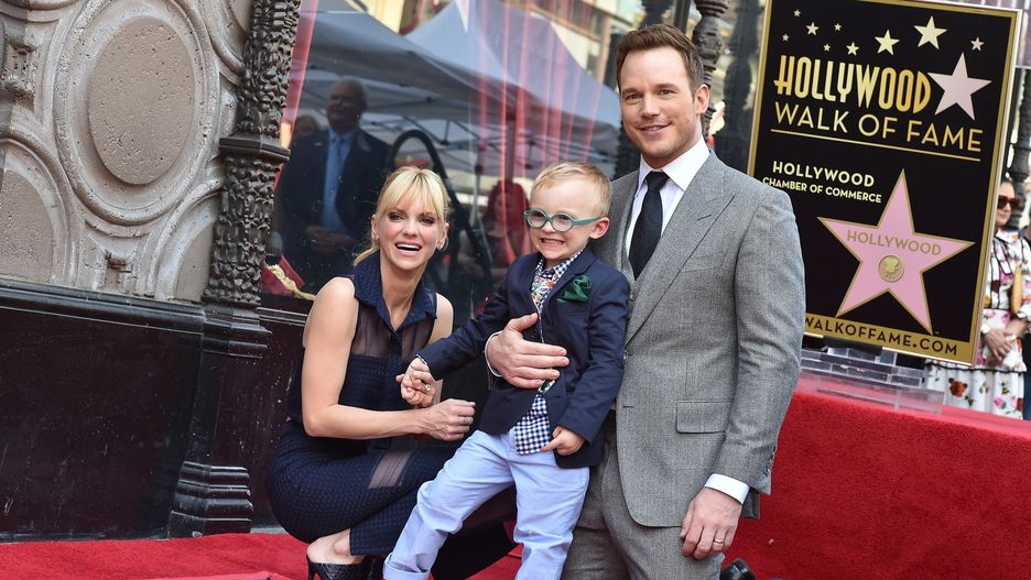 Anna Faris i Chris Pratt z synem