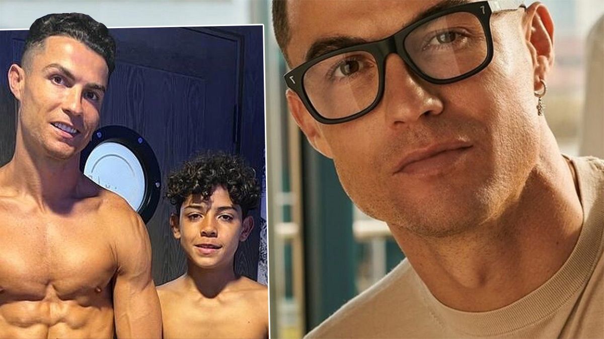 Cristiano Ronaldo chwali się synem i jego mięśniami. 12-latek już może pokazać sześciopak. To skóra zdarta z ojca
