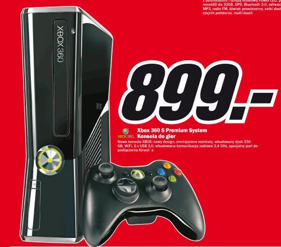 Promocja: Xbox 360 Slim za 899zł w Media Markt [AKTUALIZACJA]