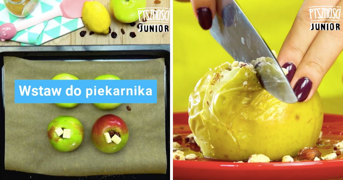 Jabłuszka pieczone z niespodzianką