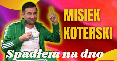 Misiek Koterski szczerze o uzależnieniu od alkoholu i narkotyków