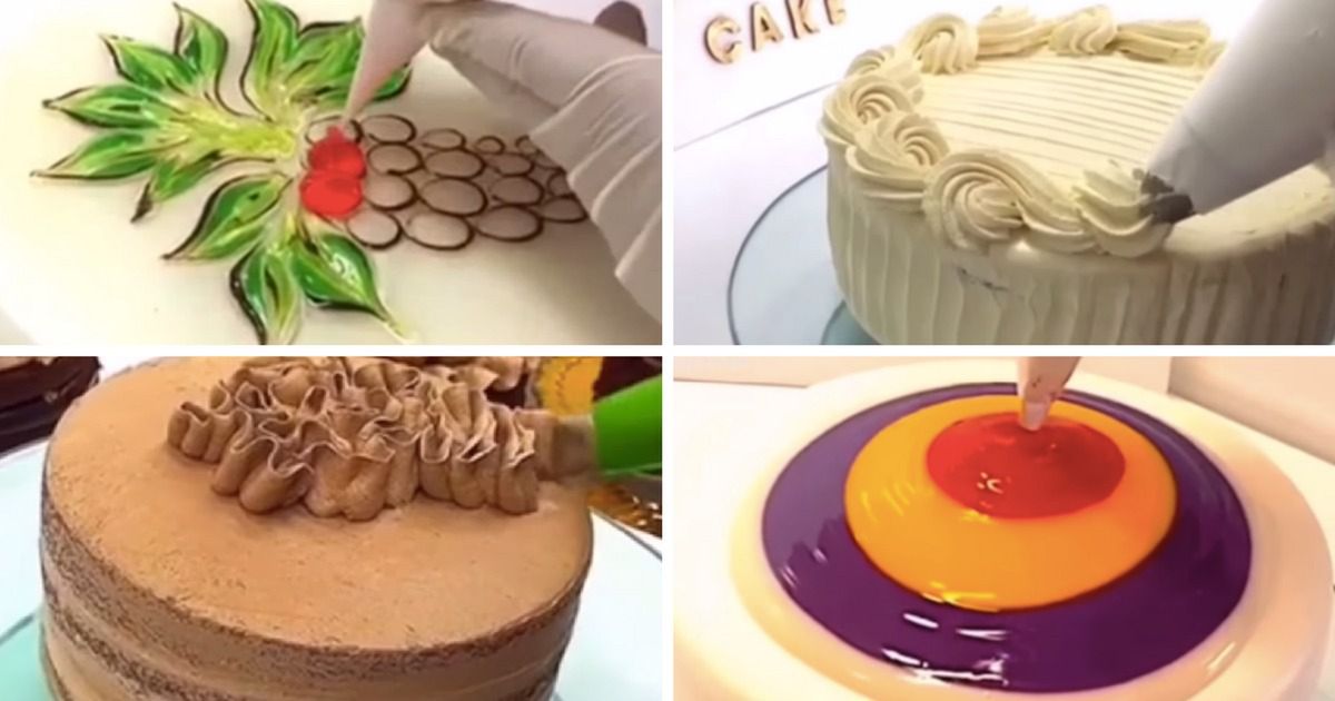 Oglądając tę składankę z dekoracjami ciast, natychmiast zgłodniejesz. Czegoś takiego jeszcze nie widziałam!