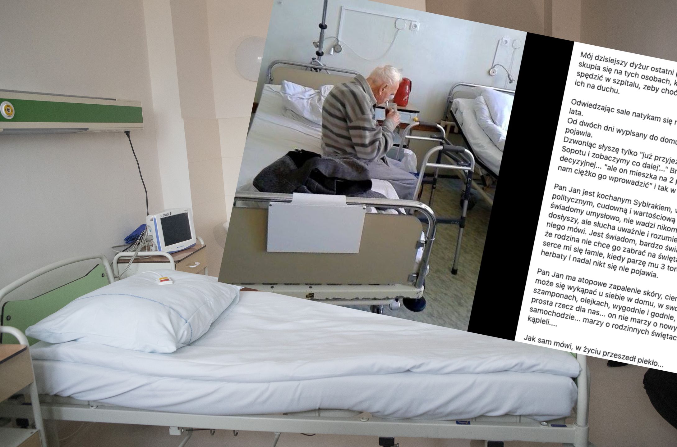 Historię starszego pana opisała jedna z pielęgniarek