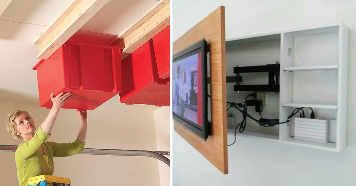 14 Easy, Creative and Cheap Solutions to Make the Best Use of Space in Your House or Flat