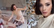 Klaudia Halejcio pokazała wystylizowaną córeczkę na tle bajkowych dekoracji świątecznych. W jej willi jest jak w filmie. Cudo!