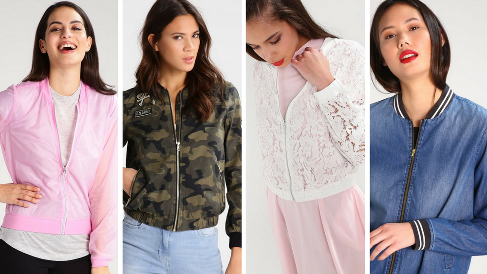 Bomberka z tiulu, bomberka moro, bomberka z koronki, bomberka jeansowa - to najmniejsze modele bomber jacket na lato