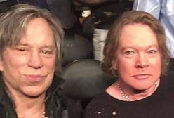 Mickey Rourke i Axl Rose na wspólnym zdjęciu. Nie przypominają siebie sprzed lat