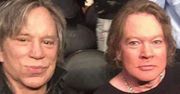 Mickey Rourke i Axl Rose na wspólnym zdjęciu. Nie przypominają siebie sprzed lat