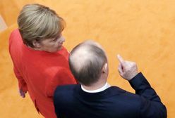 Trudna rozmowa Merkel z Putinem. Ta mina mówi wszystko