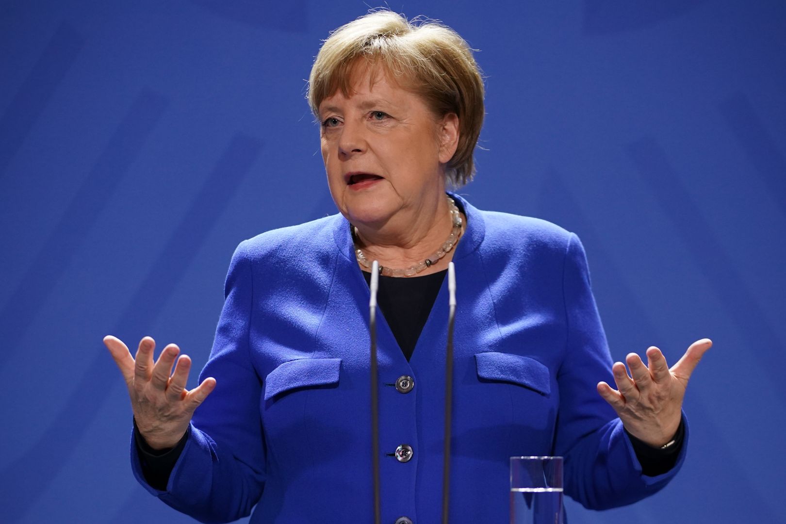 Kanclerz Angela Merkel. Do wiadomości publicznej podano wynik drugiego testu na koronawirusa.