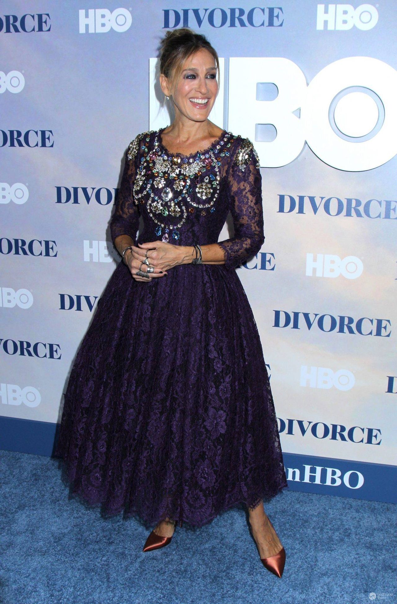 Sarah Jessica Parker na premierze serialu "Rozwód"
