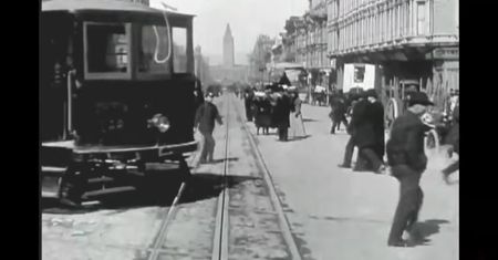 Ponad 110 lat temu tak jeździło się po mieście. Odnaleziono nieznane nagranie