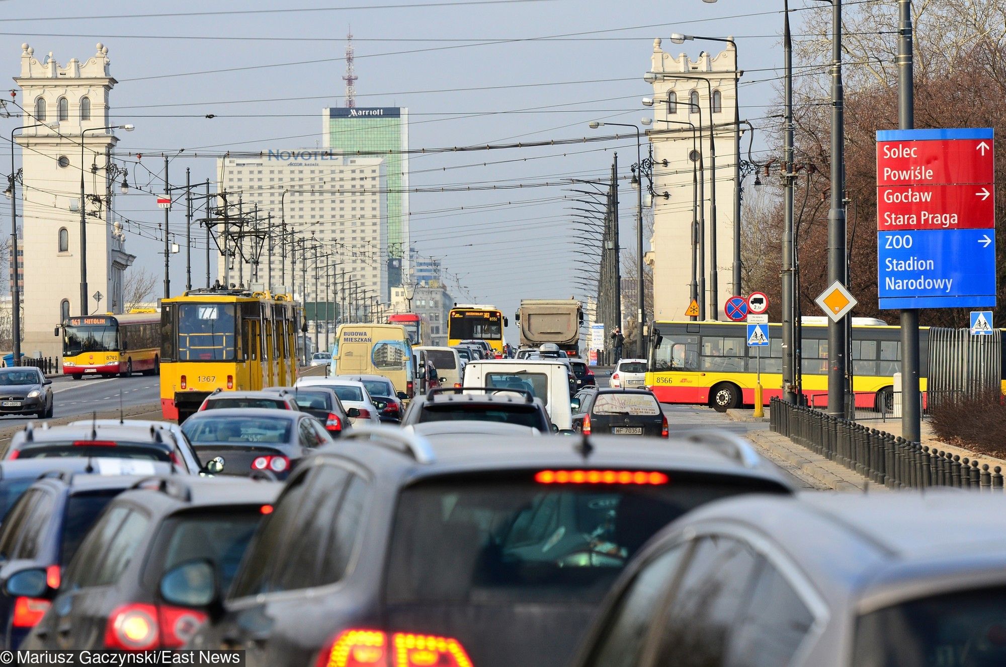 Konferencja bliskowschodnia w Warszawie: bardzo duże utrudnienia w ruchu
