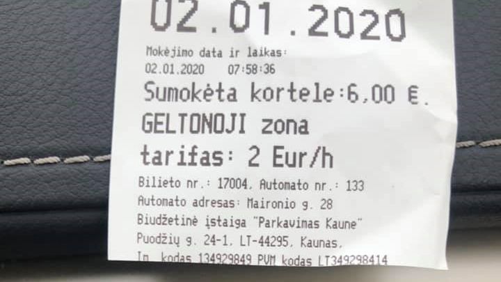 Cena postoju na Litwie zaskoczyła naszego czytelnika.