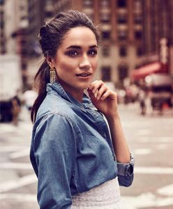 Meghan Markle w Elle France. Piękna stylizacja, ale twarz bez piegów