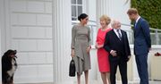 Meghan i Harry w Irlandii. Powitały ich urocze pupile pary prezydenckiej