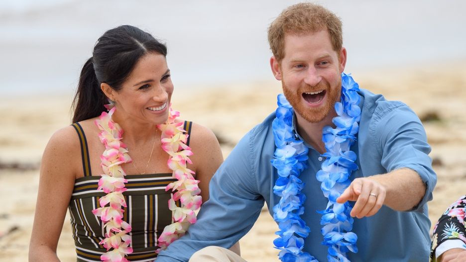 Meghan i Harry na plaży w Australii