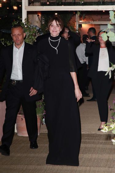 Carla Bruni Sarkozy - kolacja u Diora i Vogue'a