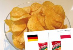 Niemieckie chipsy są o wiele lepsze niż polskie