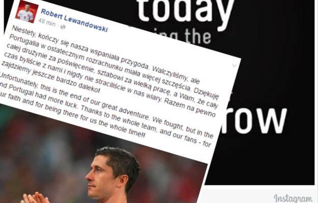 Poruszający wpis Roberta Lewandowskiego po przegranej z Portugalią