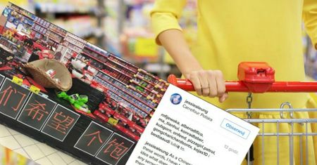 Chcieli życzyć smacznego, ale się pomylili. Carrefour przeprasza za wpadkę