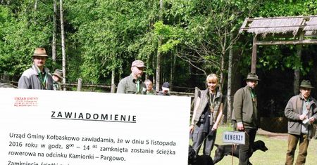 Jedna z gmin zamknie ścieżkę rowerową, bo przebywanie na niej grozi śmiercią. Wszystko przez myśliwych