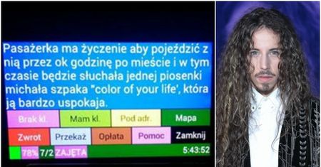 W Lublinie kobieta zamówiła taksówkę, by jeździć po mieście i słuchać... piosenki Michała Szpaka