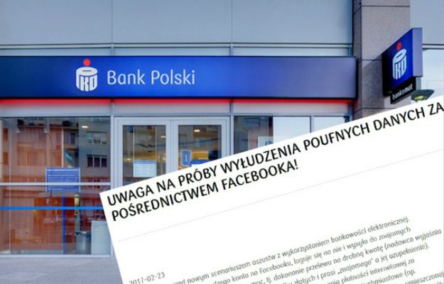 PKO wydało ostrzeżenie: Oszuści za pośrednictwem Facebooka wyłudzają poufne dane bankowe