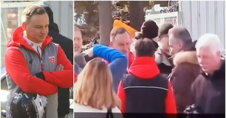 Andrzej Duda "wygwizdany" na nartach. "Do kolejki". Do sieci trafiło wideo