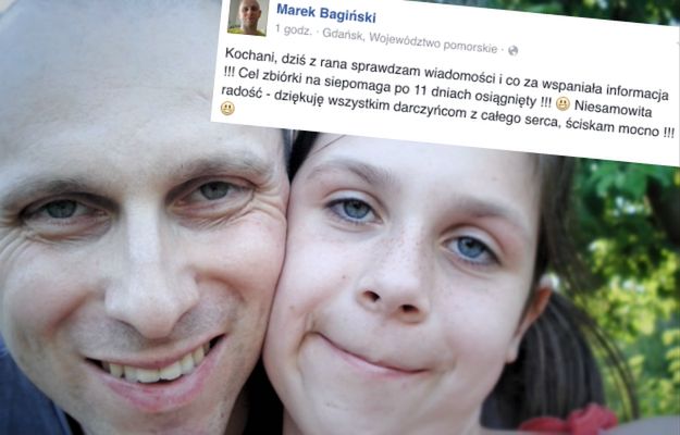 Udało się zebrać całą kwotę potrzebną na leczenie Marka Bagińskiego. Dziękujemy!