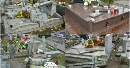 Zdewastowano ponad 100 nagrobków na cmentarzu. Prezydent miasta oferuje nagrodę za znalezienie winnych