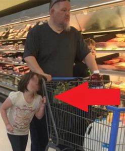 Przywiązał córkę za włosy do sklepowego wózka i robił zakupy