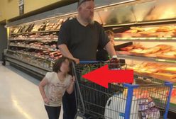 Przywiązał córkę za włosy do sklepowego wózka i robił zakupy