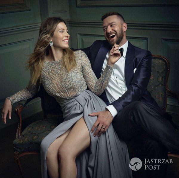 Jessica Biel i Justin Timberlake - spontaniczna sesja po Oscarach 2016, Vanity Fair