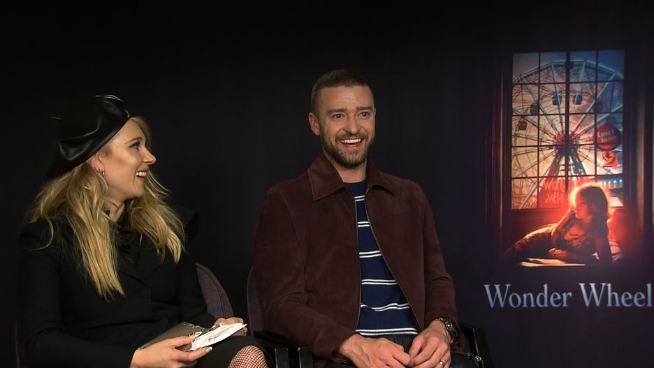 Łukasz przeprowadza wywiad z Juno Temple i Justinem Timberlake’m w ramach promocji filmu "Na karuzeli życia" Woody’ego Allena