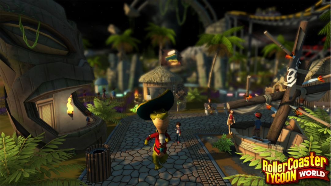 RollerCoaster Tycoon World wygląda... odpowiednio