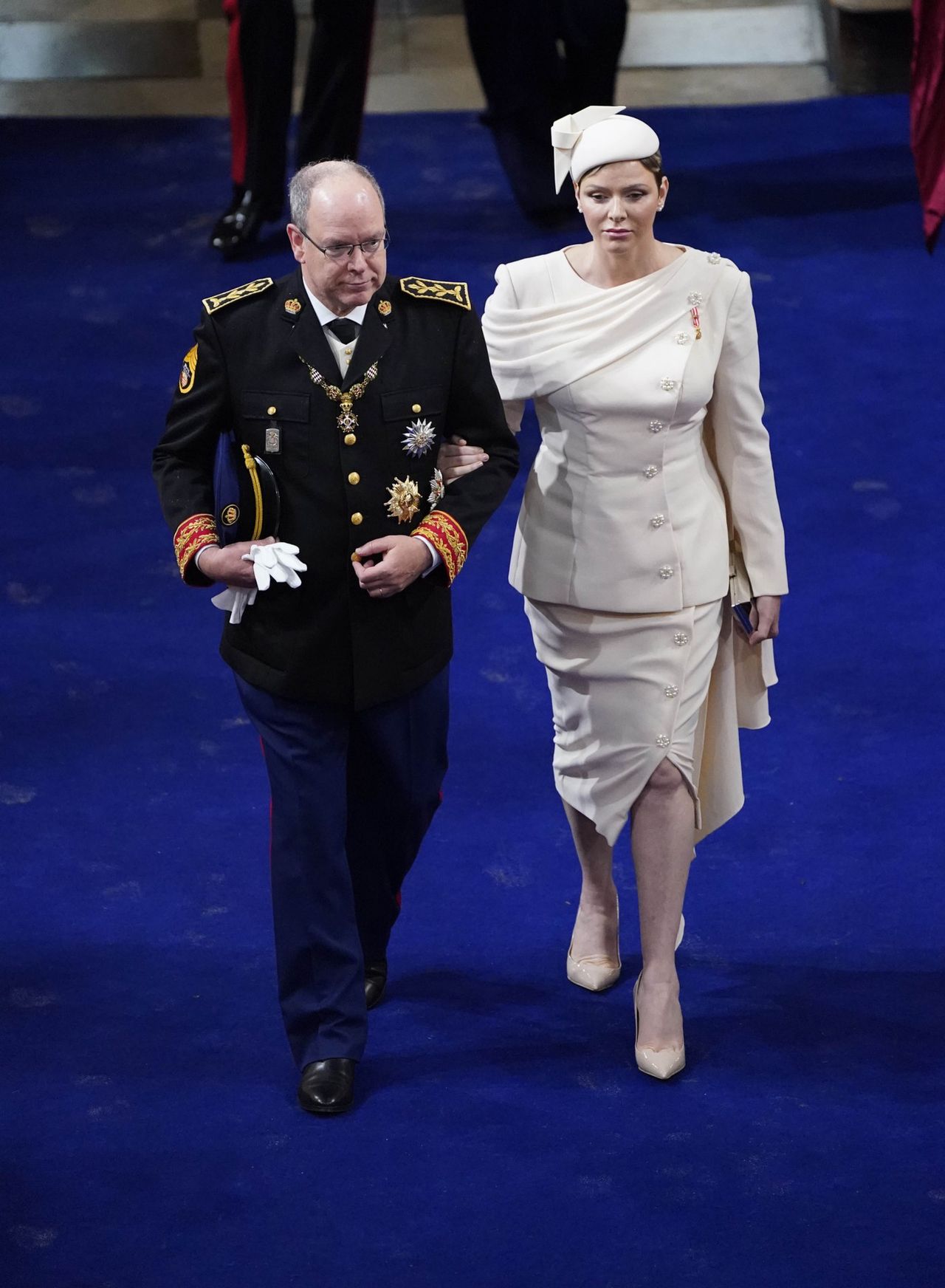 Charlene i Albert - koronacja Karola III (fot. ONS)